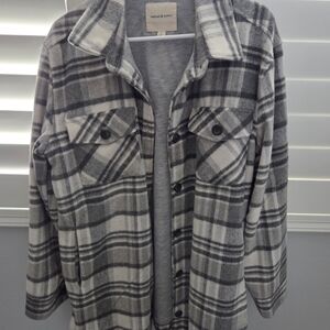 Thread & Supply Black and White Plaid Jacket
